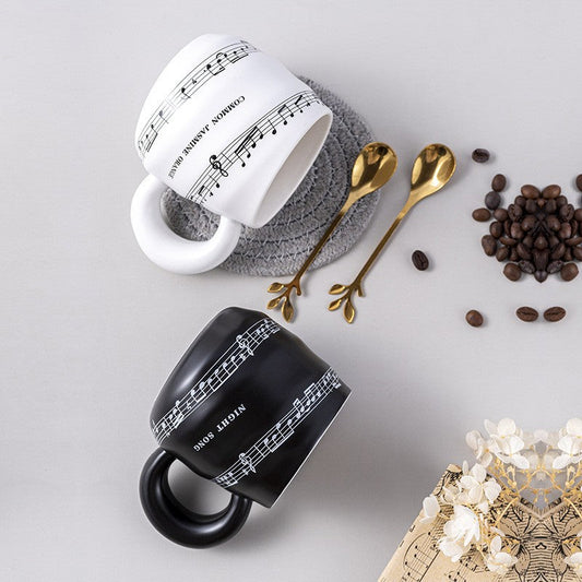 Ceramic Music Note Sonata Mug