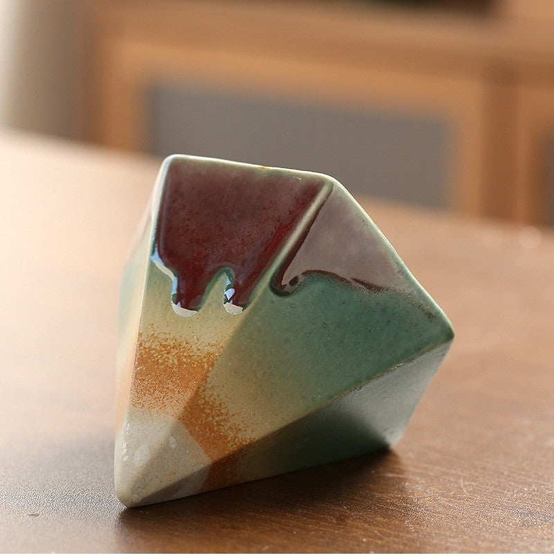 The Aurora Flow Hexagonal Kiln-Fired Espresso Cup