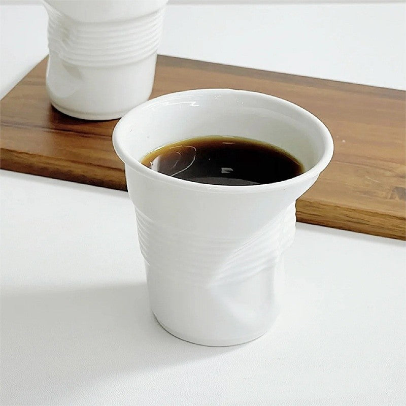 Crushed Coffee Cup Ceramic Mug