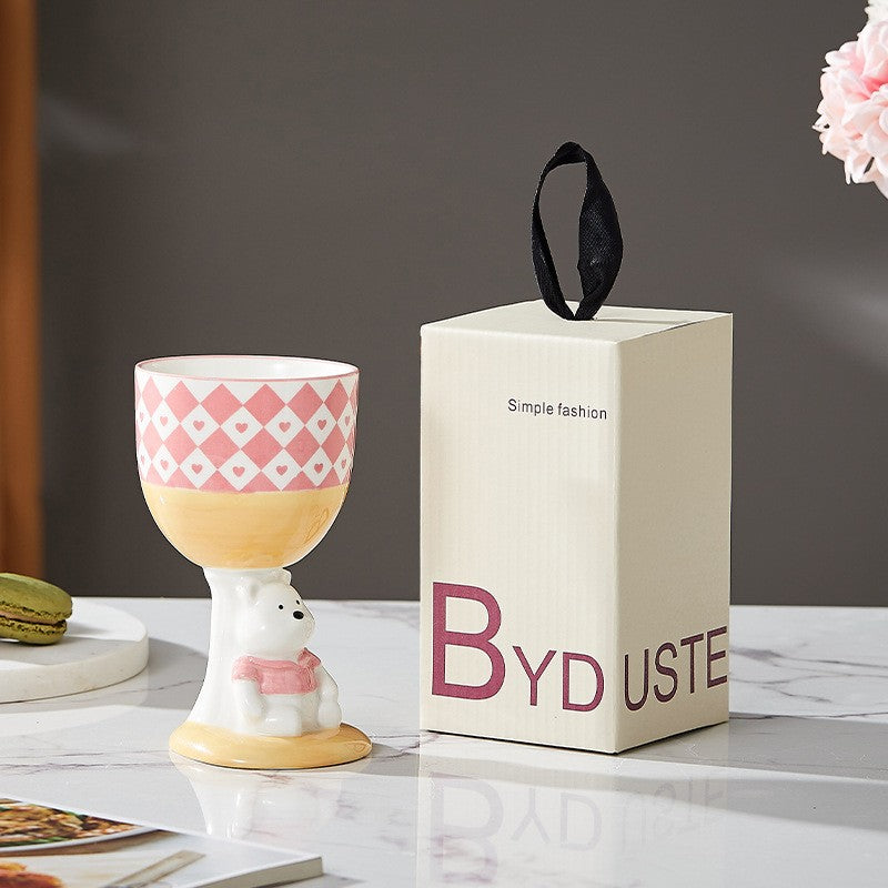 Cozy Bear Ceramic Chalice Cup