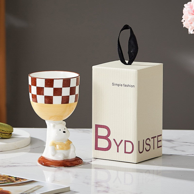 Cozy Bear Ceramic Chalice Cup