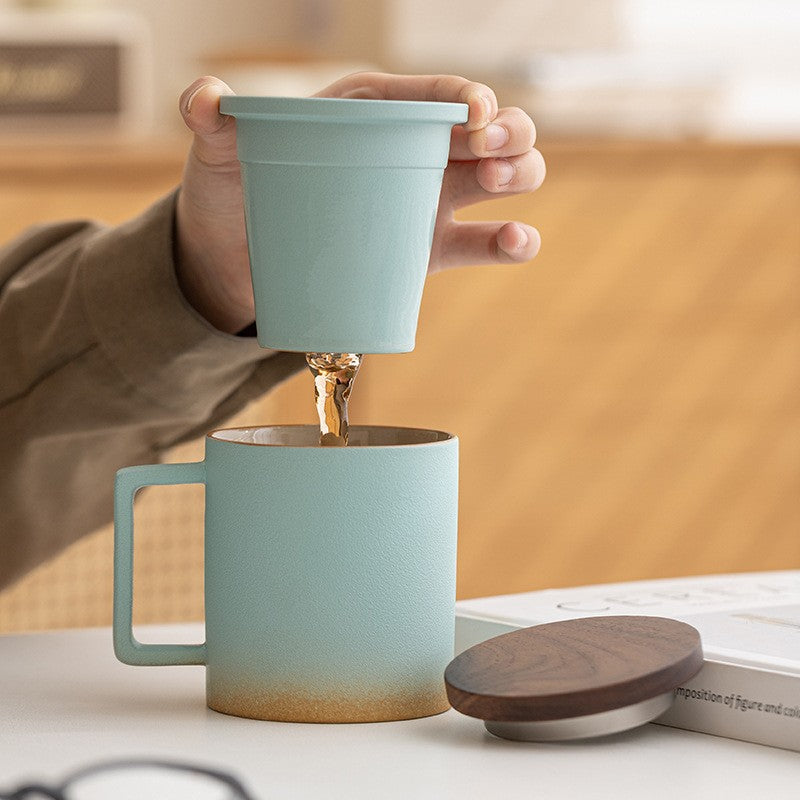 The Duskline Ceramic Tea Infuser Mug
