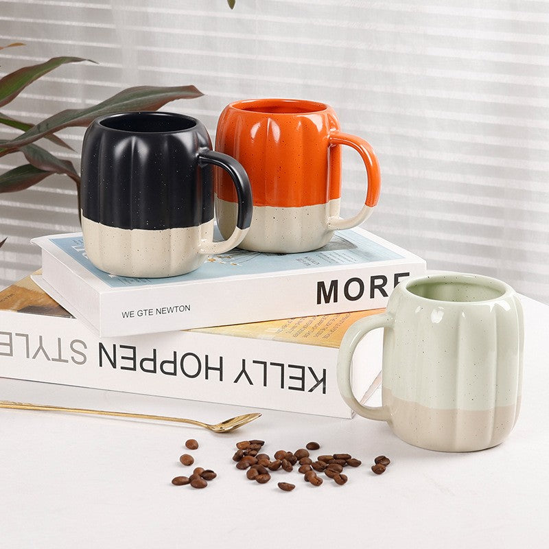 The Harvest Two-Tone Ceramic Pumpkin Mug