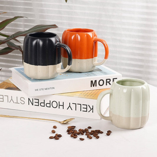 The Harvest Two-Tone Ceramic Pumpkin Mug