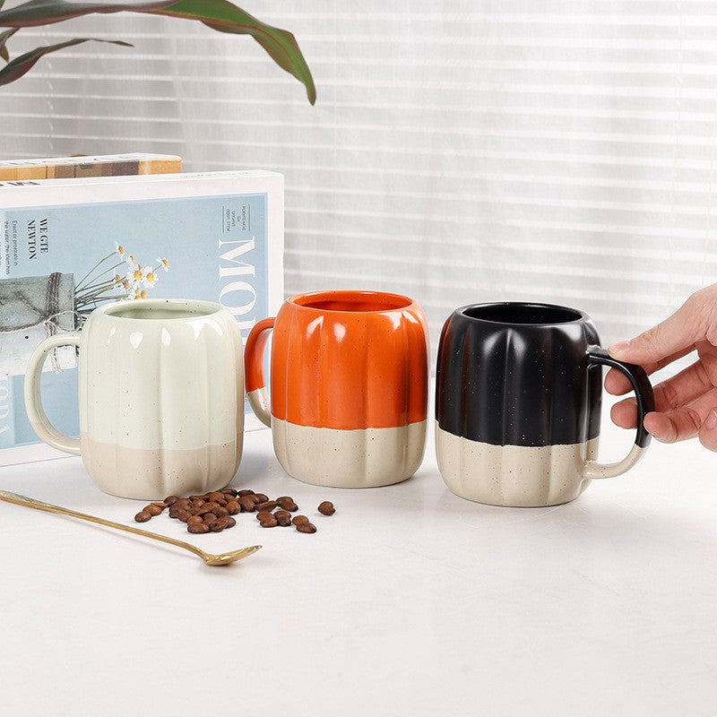The Harvest Two-Tone Ceramic Pumpkin Mug
