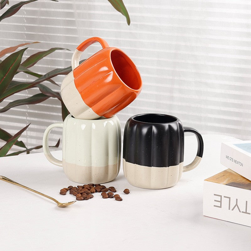 The Harvest Two-Tone Ceramic Pumpkin Mug