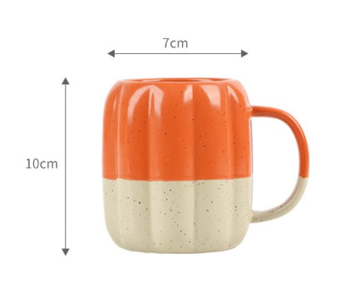 The Harvest Two-Tone Ceramic Pumpkin Mug