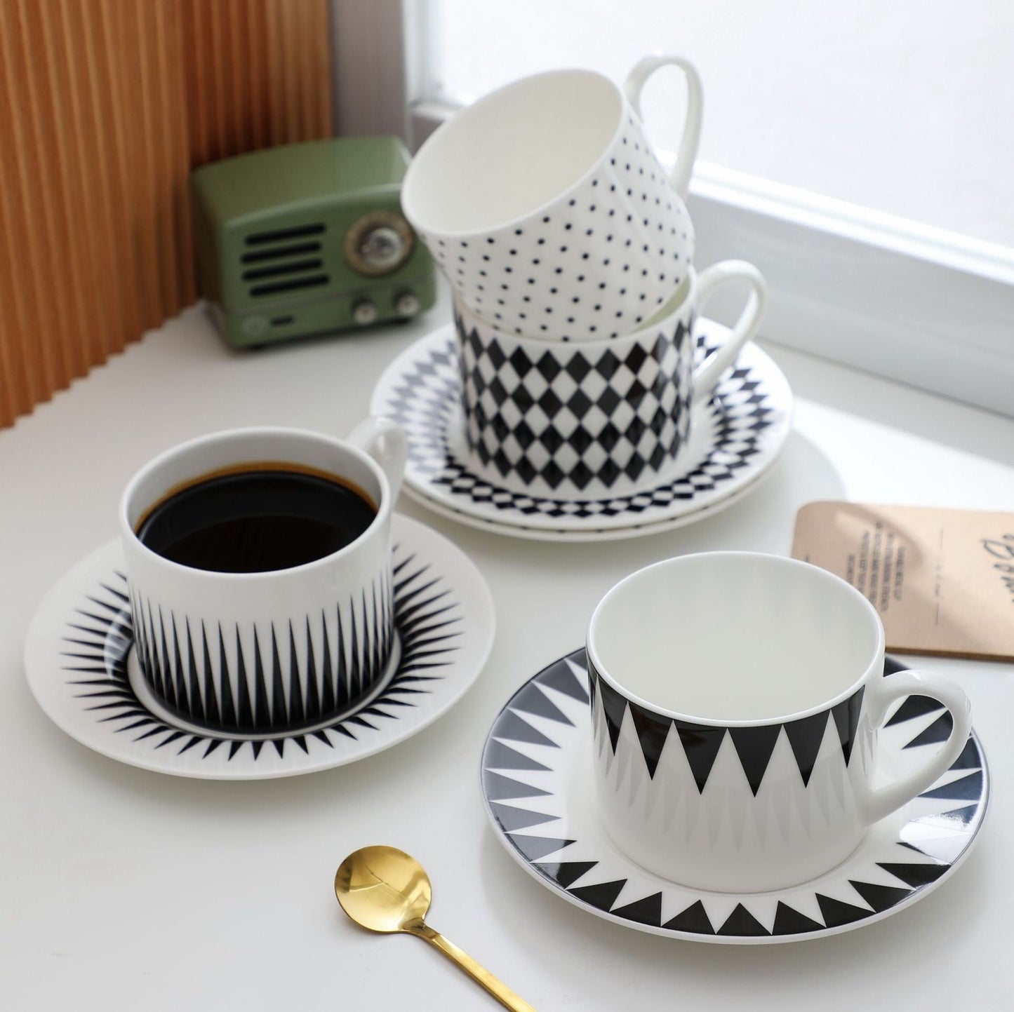 Nordic Linea Contrast Coffee Set