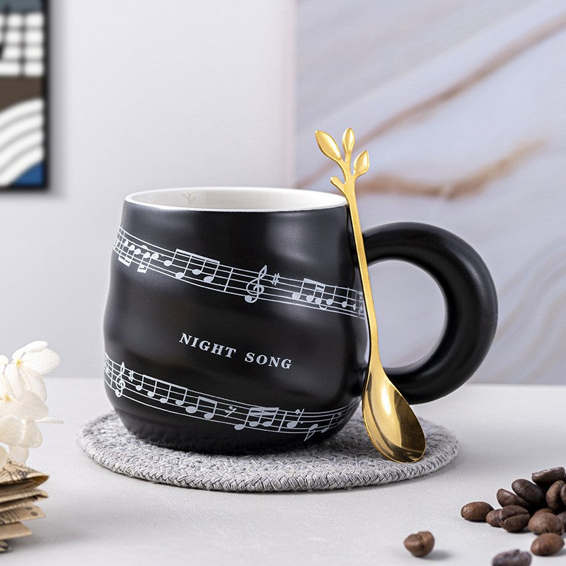Ceramic Music Note Sonata Mug
