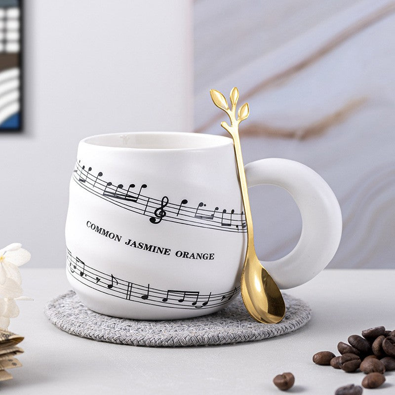 Ceramic Music Note Sonata Mug