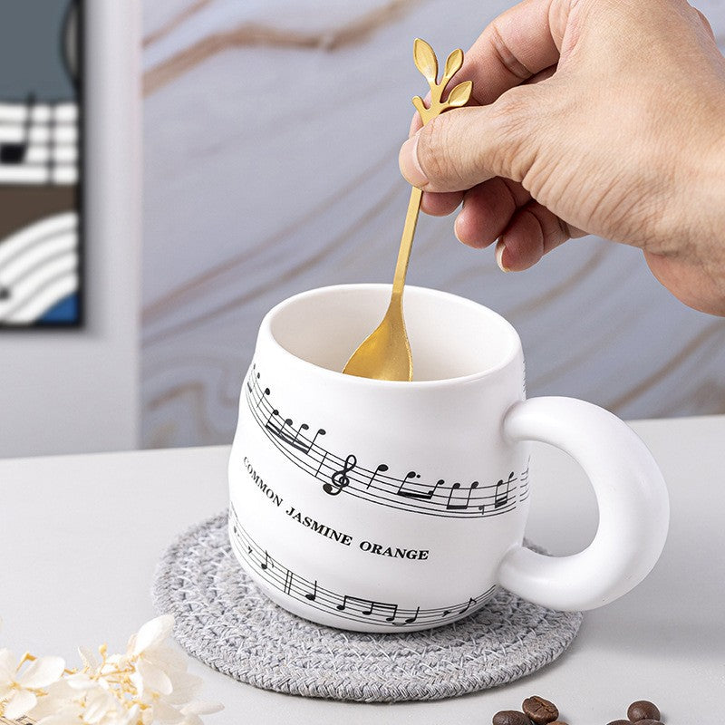 Ceramic Music Note Sonata Mug