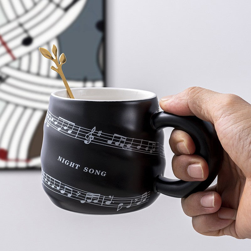 Ceramic Music Note Sonata Mug