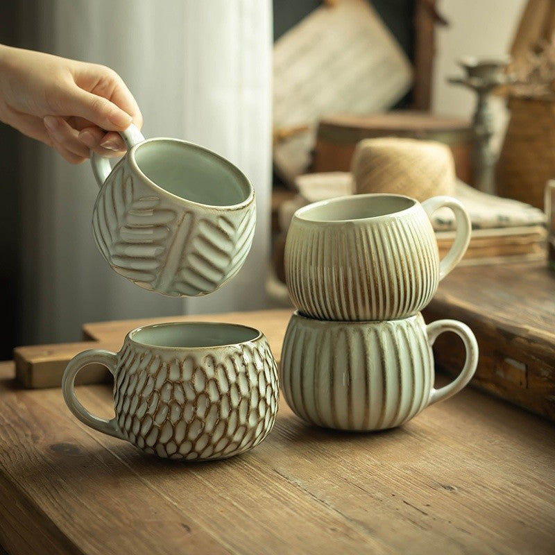 Artisan Glazed Stoneware Mugs
