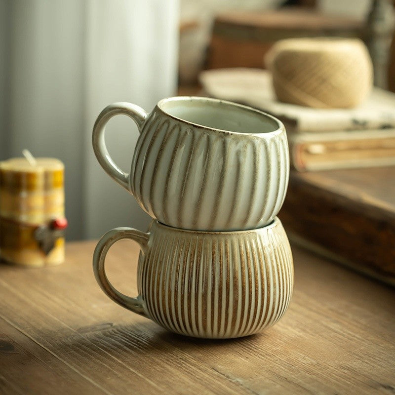 Artisan Glazed Stoneware Mugs