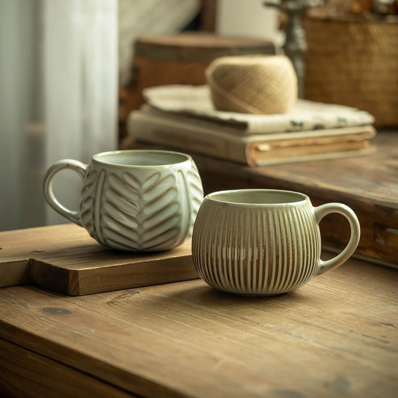 Artisan Glazed Stoneware Mugs