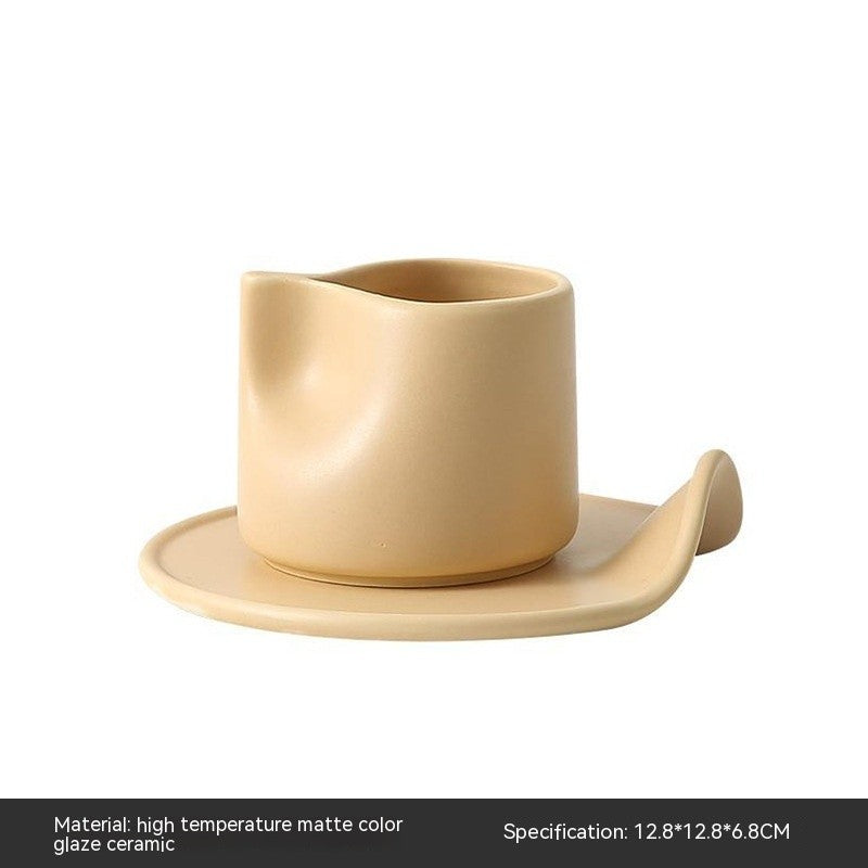 Minimalist Wave Ceramic Creamer Set