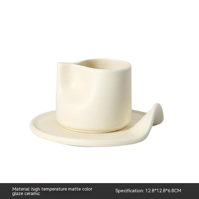 Minimalist Wave Ceramic Creamer Set
