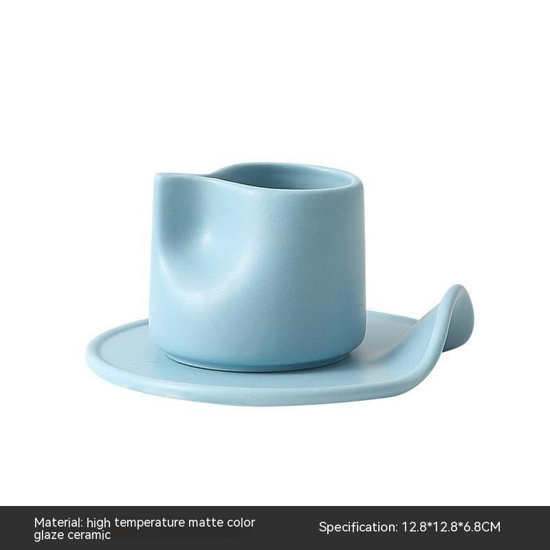 Minimalist Wave Ceramic Creamer Set